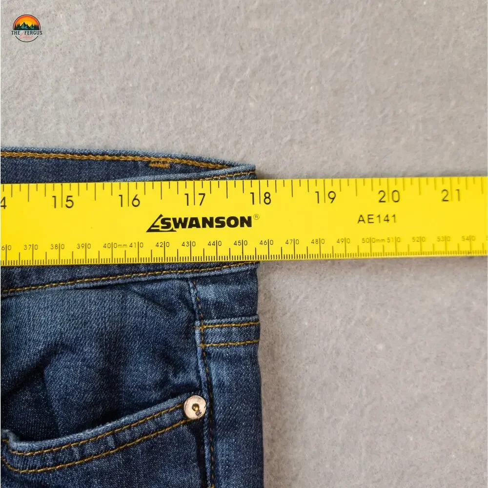Joe's Cropped Jeans Blue Medium Wash Skinny Leg Denim Pockets Women's Size 32